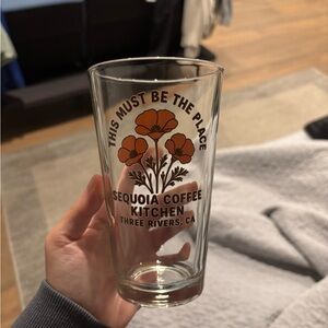Sequoia Coffee Kitchen Glass with Floral Design
